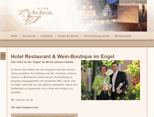 Tablet Screenshot of hotel-im-engel.de